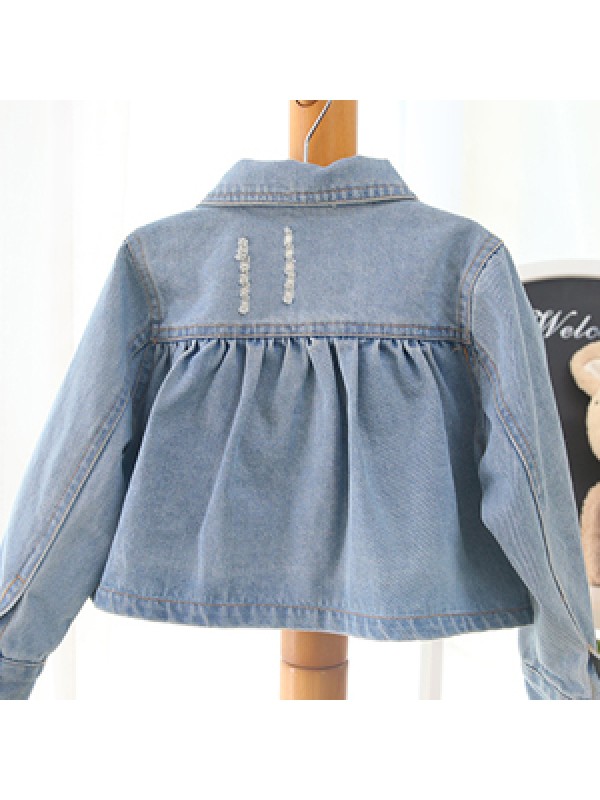 2014 Spring Korean version of the influx of female baby cardigan denim jacket Autumn Girls