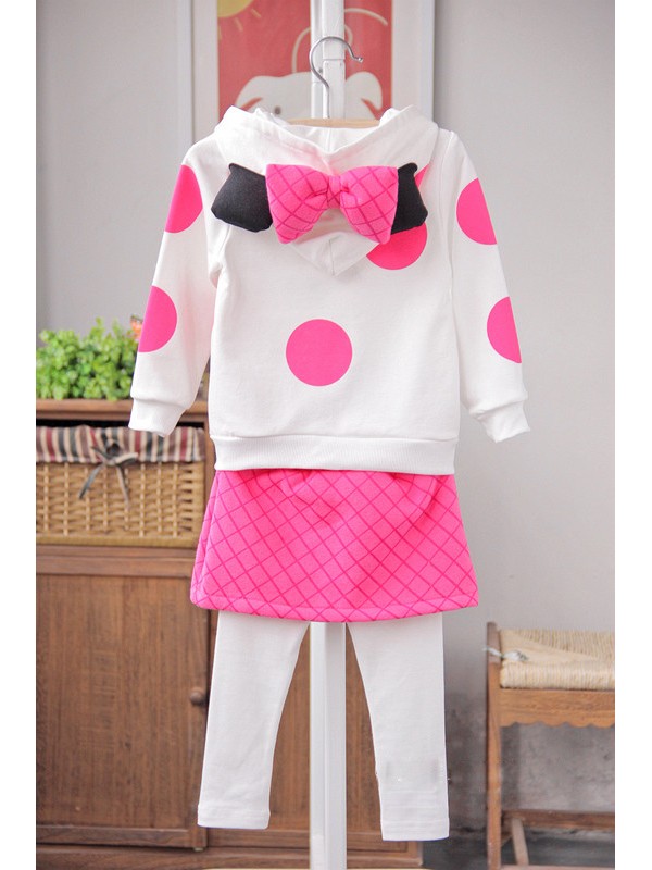 The new package hip jacket girls autumn dot culottes