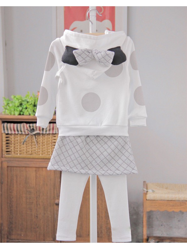 The new package hip jacket girls autumn dot culottes