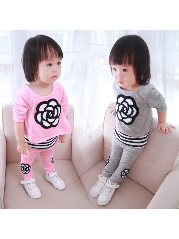 Cute girls two-piece cotton suit jacket