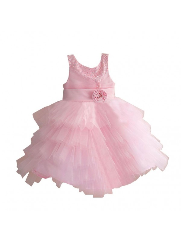 The new princess pearl girls condole belt skirt dress skirt The princess dress of the girls