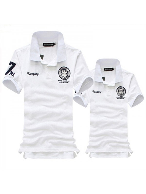 2015 men's fashion casual short-sleeved men's wild chest embroidered T-shirt