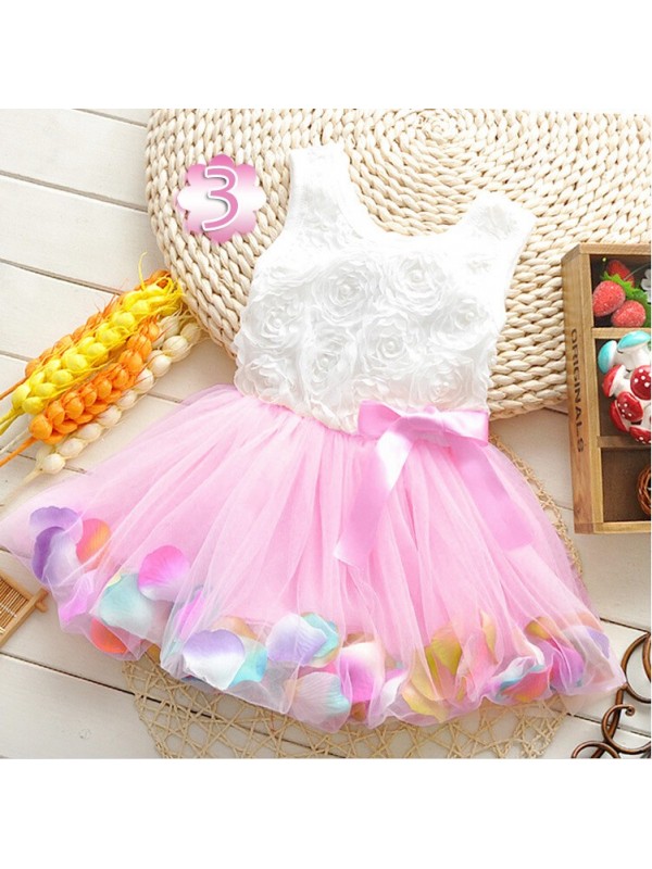 Free Shipping Girl Party Dress Princess Baby Kids Sunshine Dress Girls Party Dress