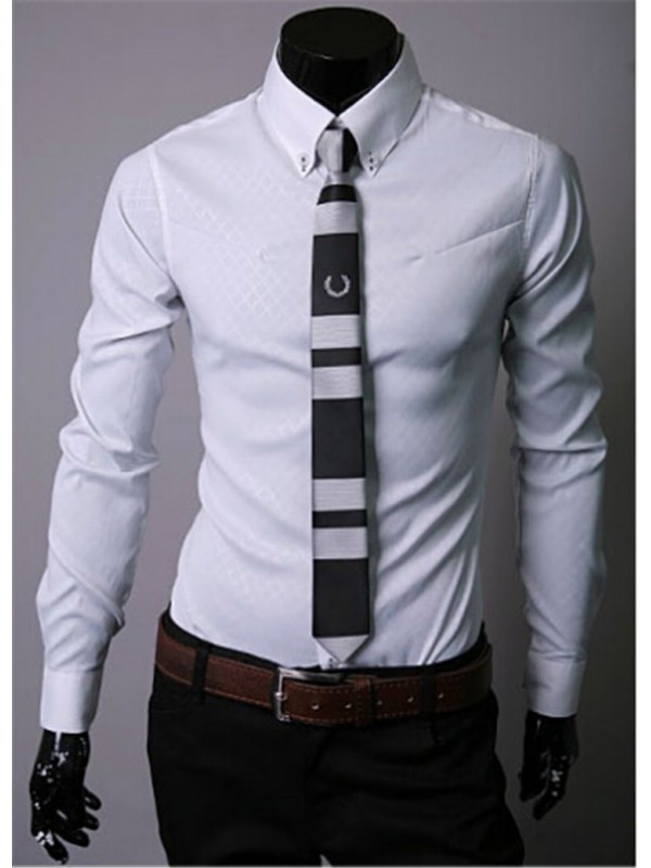 Hot-Selling Striped Shirt Men  Chemise Homme Casual Slim Fit  Comfortable  Long Sleeve Shirt  12145