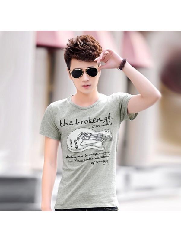 The new 2015 short sleeve T-shirt male han edition dress men's short sleeve T-shirt men's printing a half sleeve T-shirt in summer