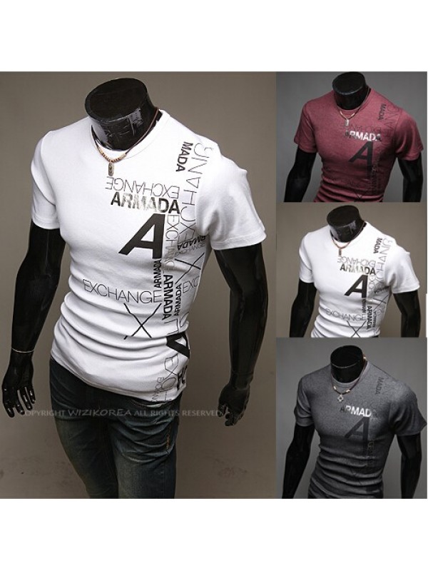 summer fashion print shirt Mens shorts sport T-shirts TeesMen skull tshirt casual shirts for men