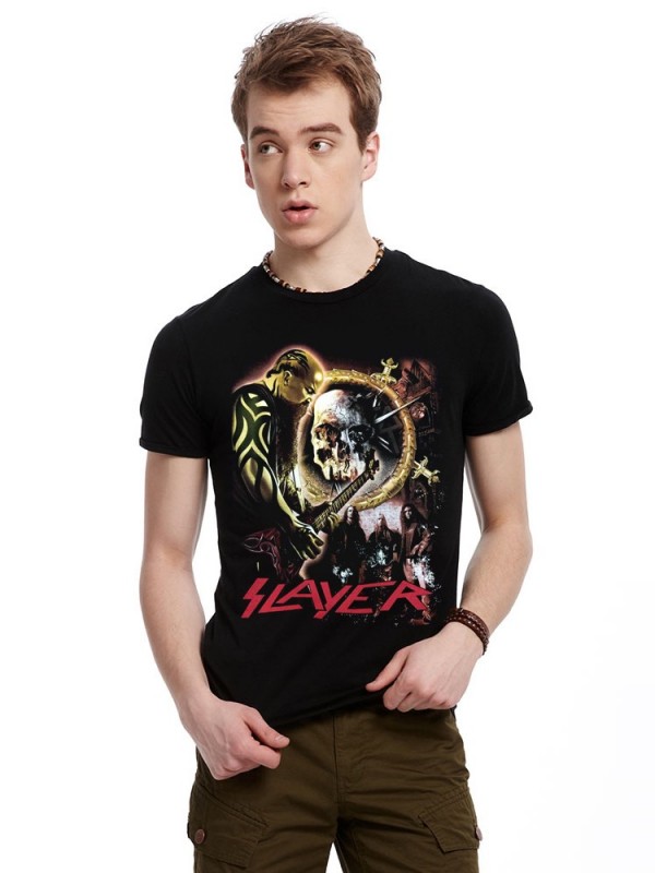 New men's short sleeved 3D stereo T-shirt, T-shirt printing,   is America speed metal band