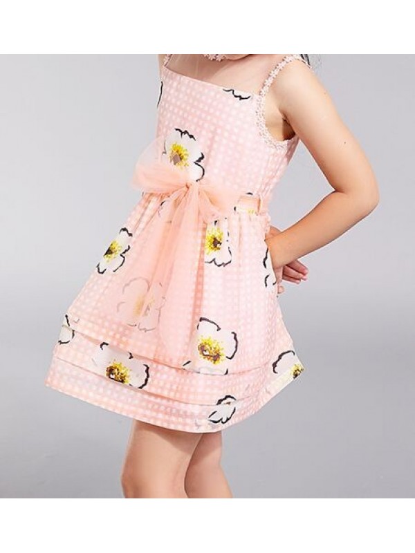 Kids Summer 2015 new girls summer dress skirt children princess skirt floral skirt thin gauze