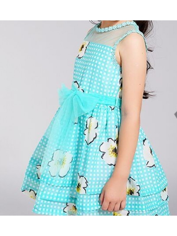 Kids Summer 2015 new girls summer dress skirt children princess skirt floral skirt thin gauze