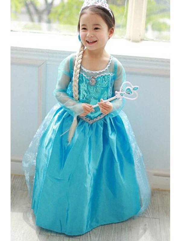 Kids Clothing Baby New Fashion Stage Performance dress Girl long sleeve Princess dress 2-7 Y