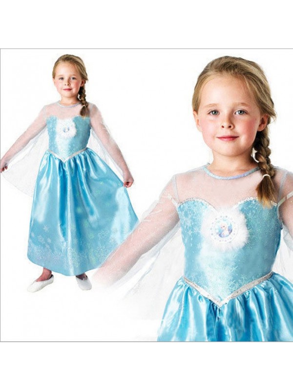 Kids Clothing Baby New Fashion Stage Performance dress Girl long sleeve Princess dress 2-7 Y