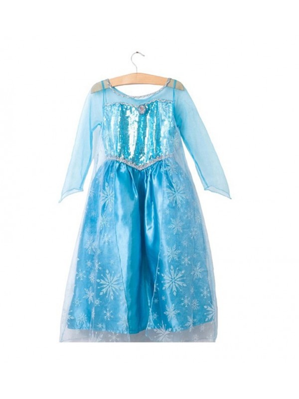 Kids Clothing Baby New Fashion Stage Performance dress Girl long sleeve Princess dress 2-7 Y