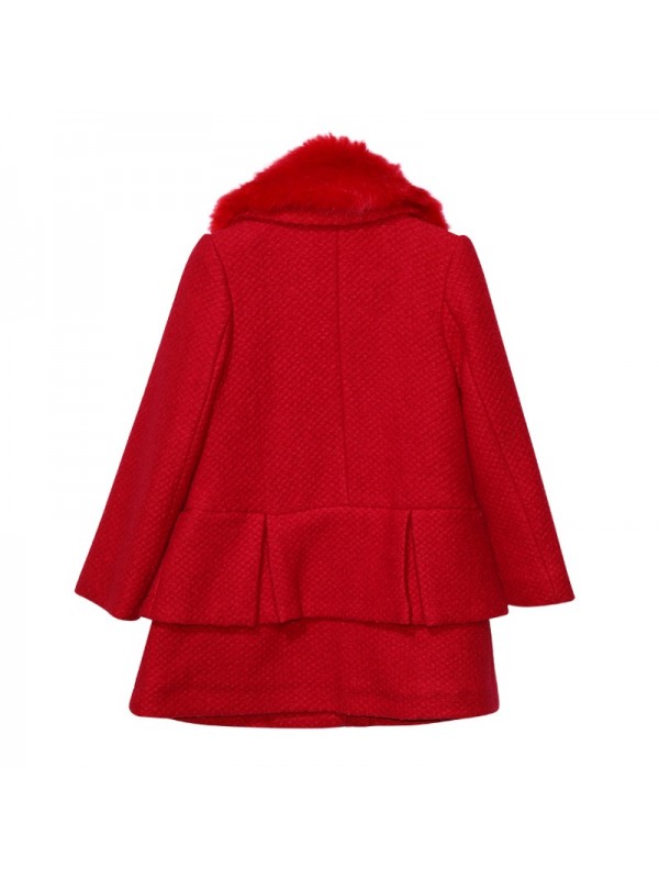 Kids Girls wool coat 2015 woolen coat in winter children are thick warm coat