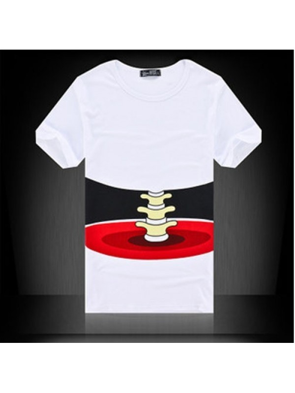 New Arrivals Summer Printed Men's Short Sleeve T-shirt 3 D Hand Cotton Fabric Fashion   Hombre Casual Hip Hops Tops Tees