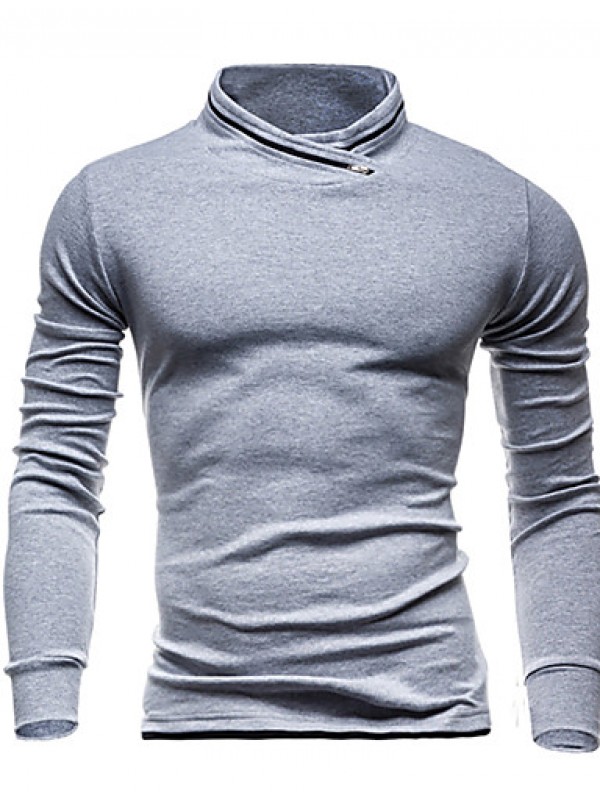 Men's Casual/Daily / Sports Simple / Active Regular HoodiesSolid