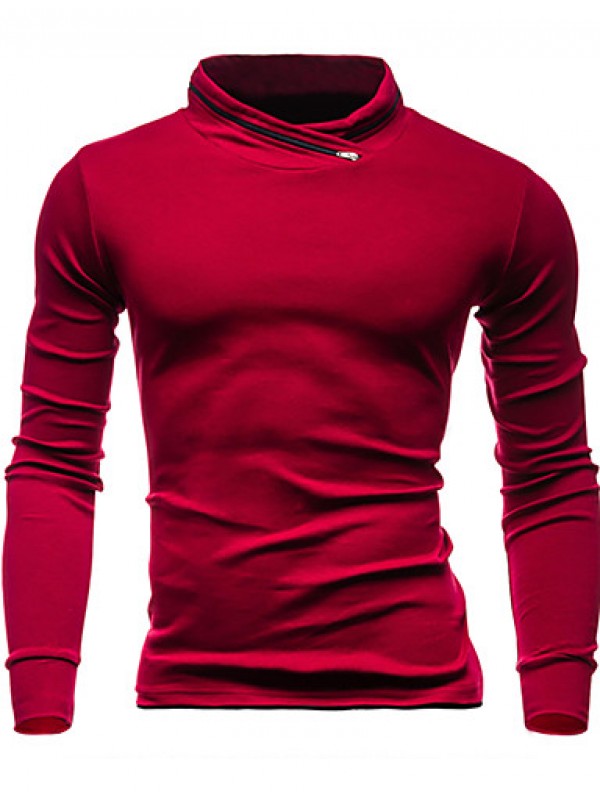 Men's Casual/Daily / Sports Simple / Active Regular HoodiesSolid