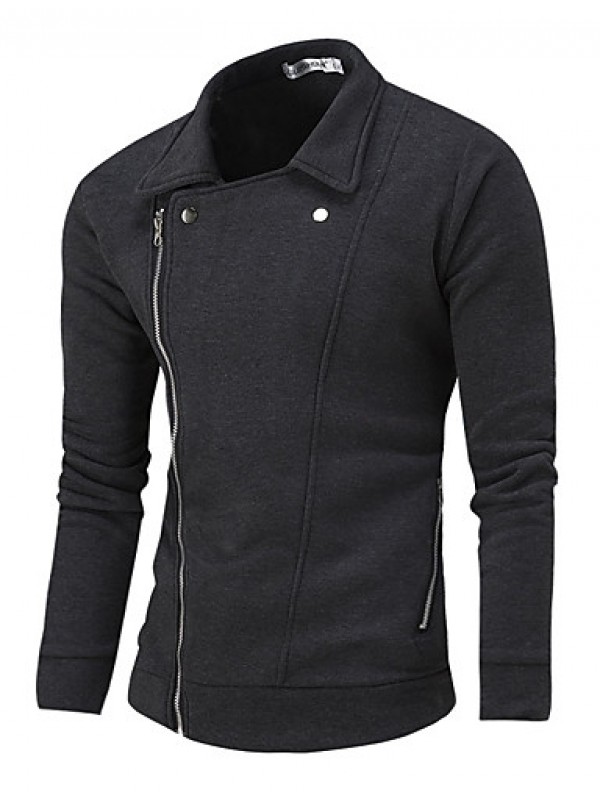 Men's Casual/Daily Active Regular HoodiesSolid/ / Polyester Spring / Fall Hot Sale Fashion High Quality